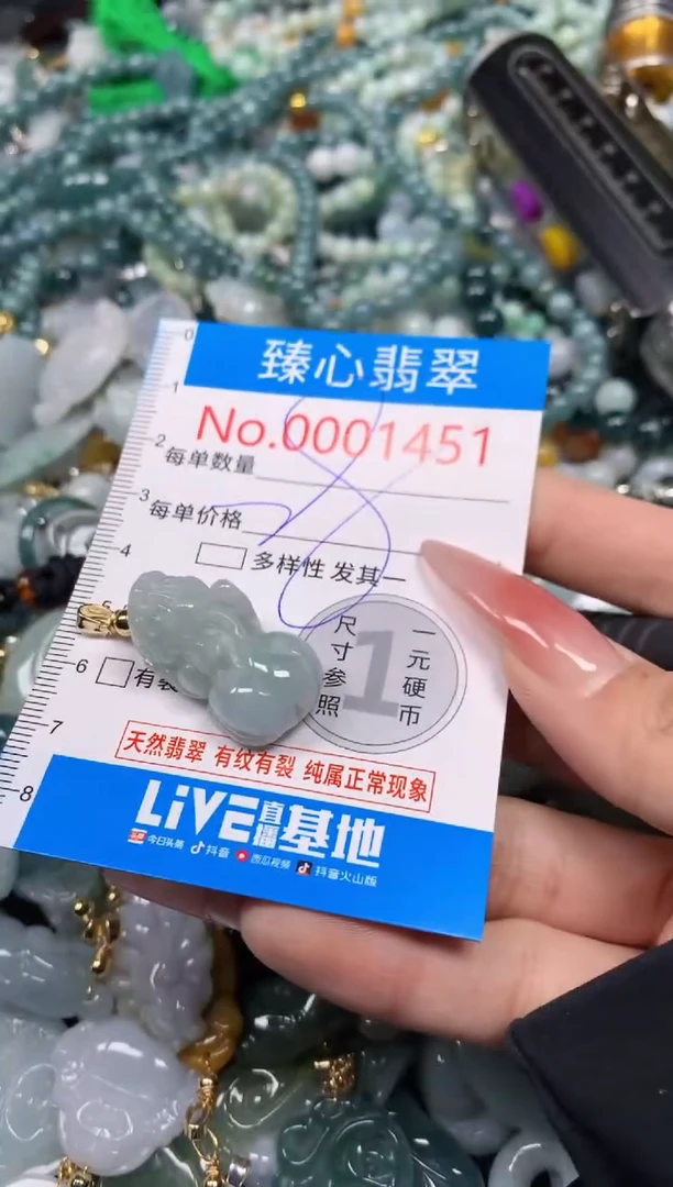 【闪购商品】翡翠颈饰未镶嵌含绳0001451