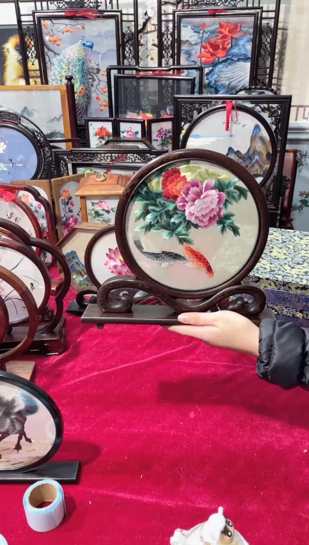 织绣精品苏绣手工刺绣，成品摆件66