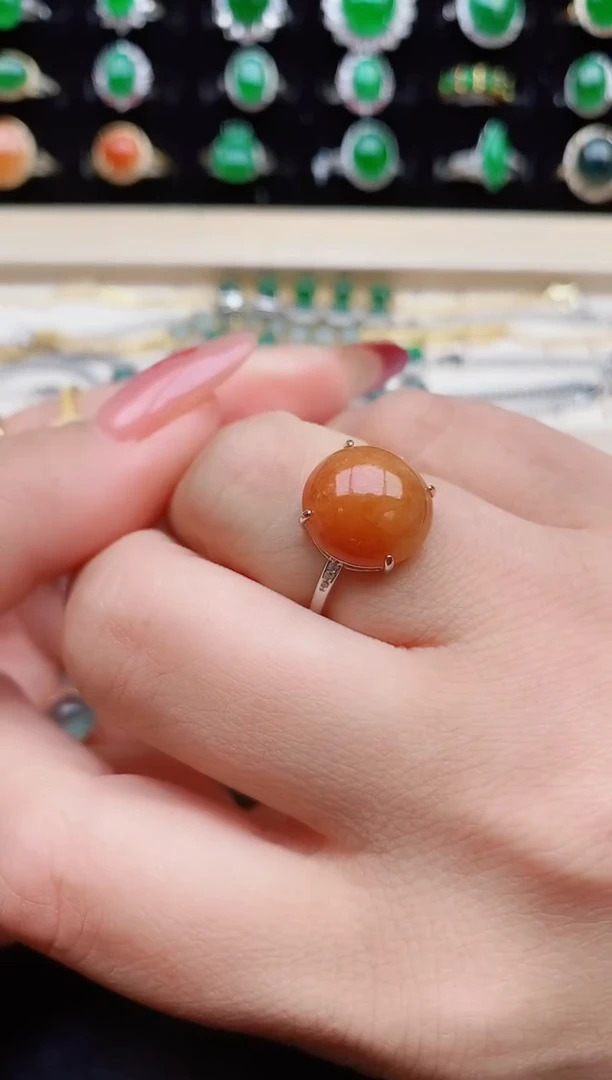 【闪购商品】翡翠戒指银S925镶嵌32112