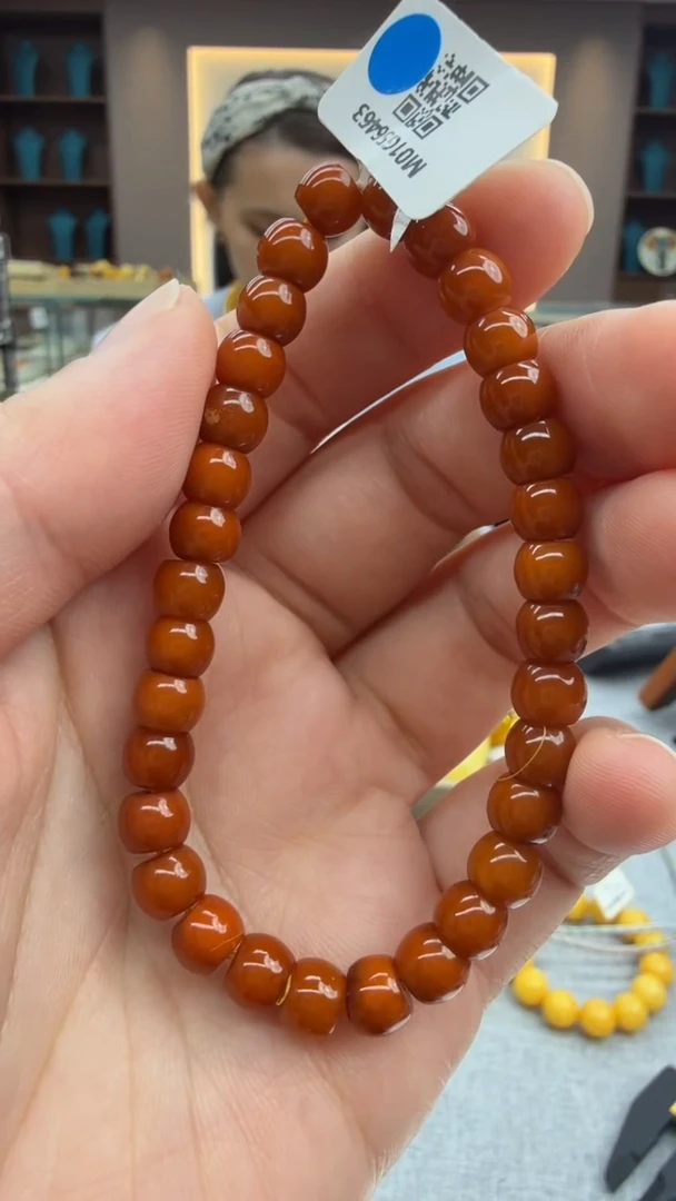 手链琥珀未镶嵌19秒拍号假一罚三