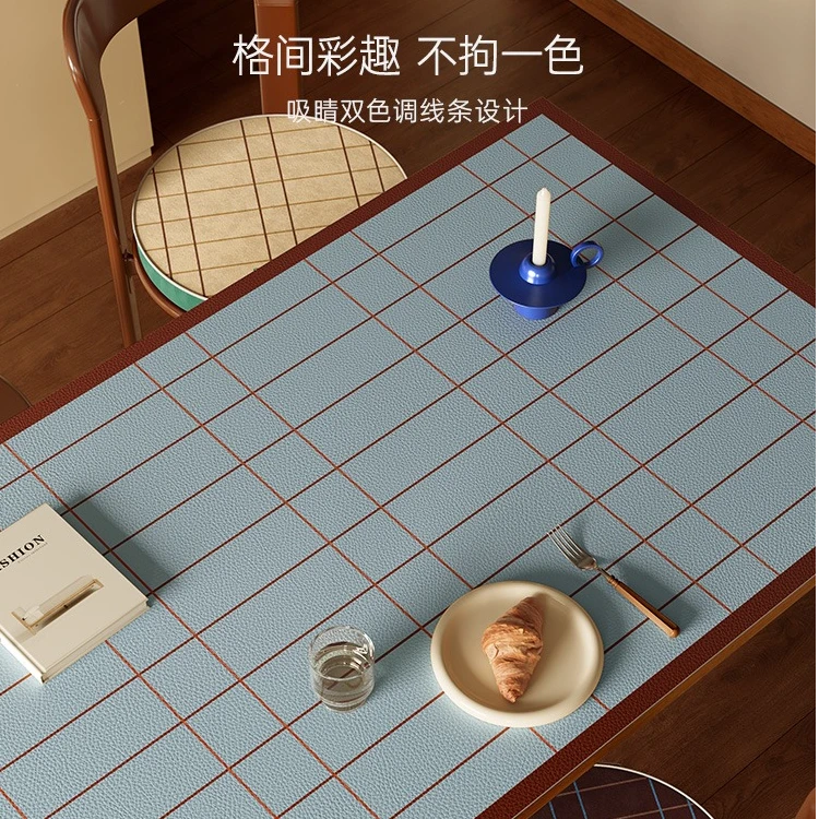 格律2025新款中古风轻奢高级感桌布防水防油免洗茶几桌面保护垫