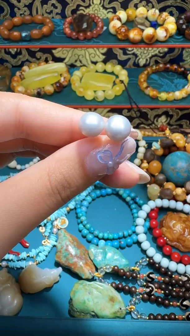 未镶嵌耳饰淡水珍珠多样性发一件 721