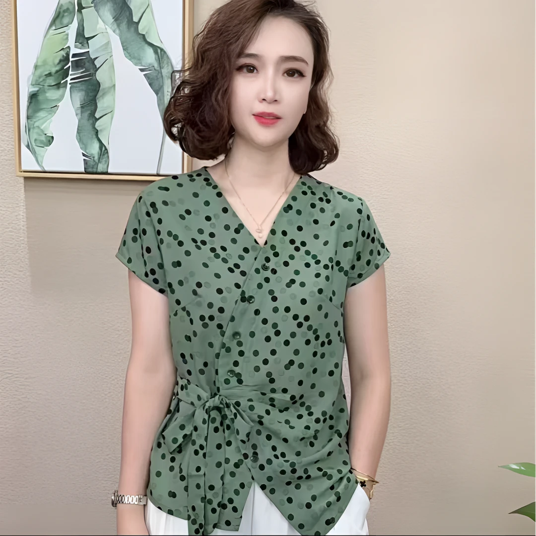 【清断码】2025洋气百搭气质夏季女减龄显瘦短袖新款时尚T恤上衣