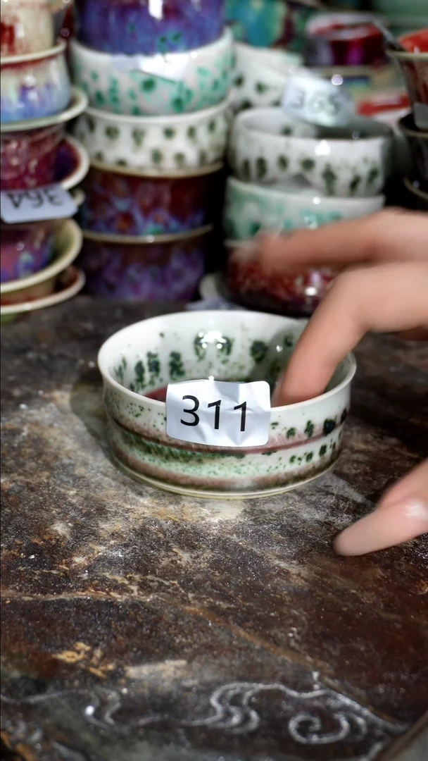 摆件精品窑变钧瓷茶器