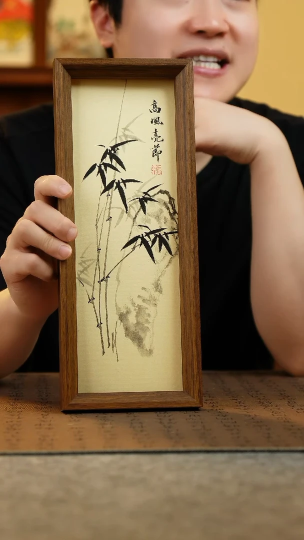 国画12.5*31.5纯手绘国风国画摆台