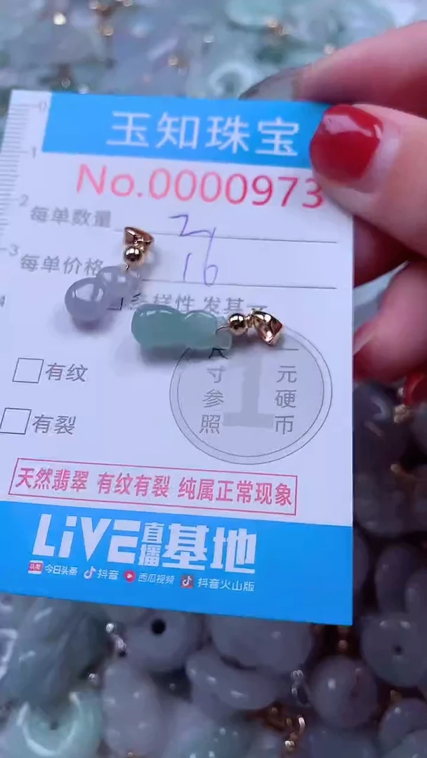 吊坠(不含链)未镶嵌翡翠973