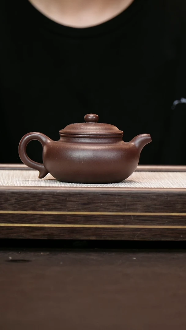 茶壶紫砂深井紫泥  仿古壶   赵