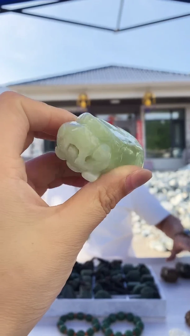 蛇纹石玉未镶嵌手把多样性随机发一