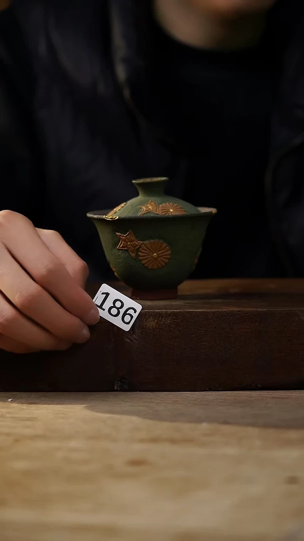 瓷片设计师手作！！！落单设计师福利！！盖碗