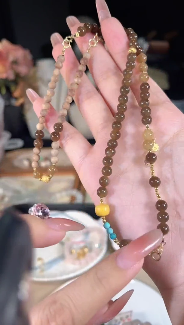 和田玉银S925镶嵌项链多样性发货其一