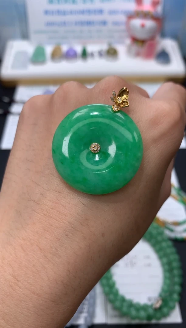 定制翡翠18K金镶嵌模式推广期48小时鉴赏期