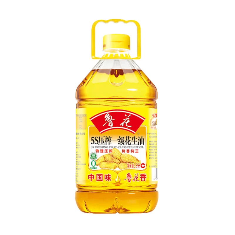 鲁花5S压榨一级花生油5l/桶
