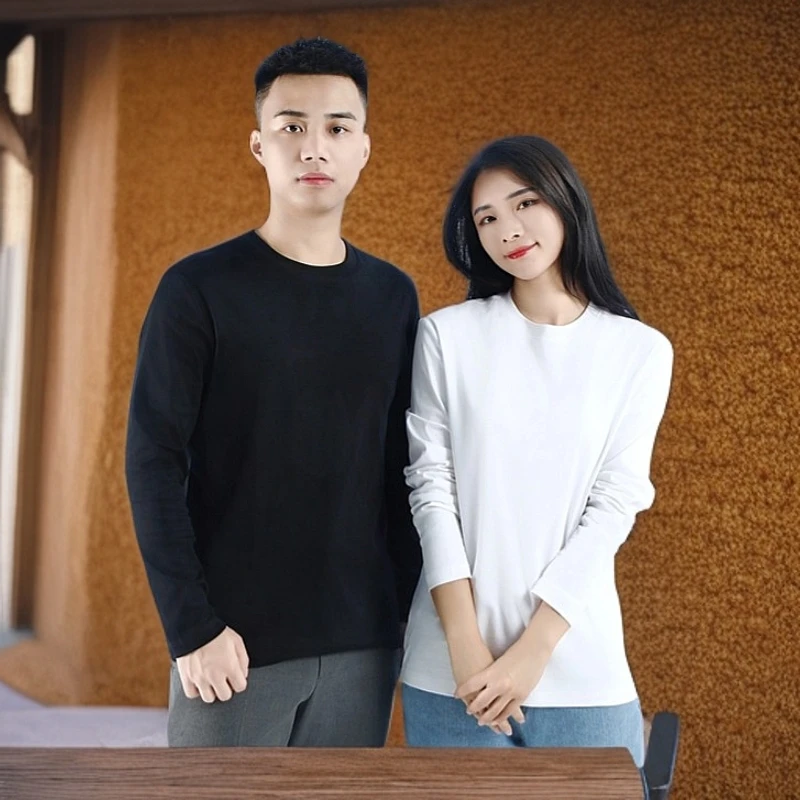 【加绒保暖长袖】320克加厚保暖T恤厚款保暖打底温暖亲肤秋冬8866