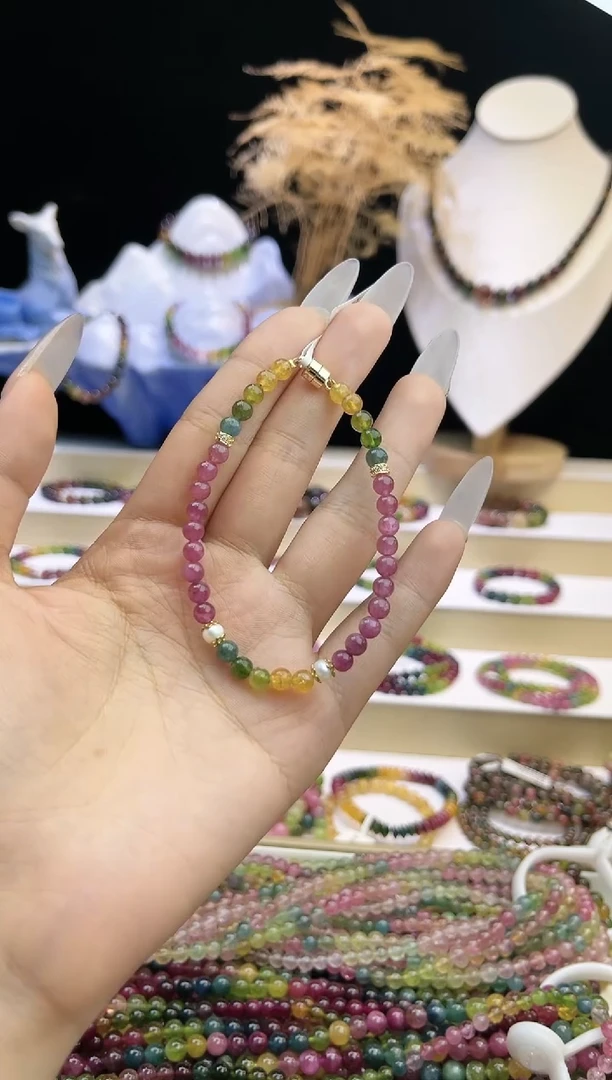 【闪购商品】碧玺/未镶嵌J4mm+碧玺单圈多样性发货