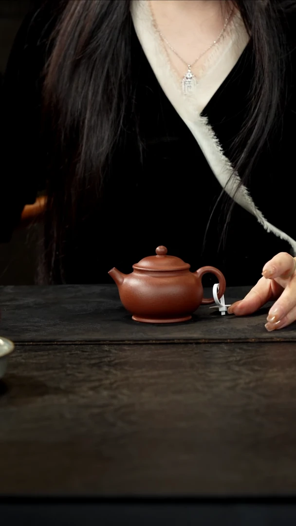 茶壶紫砂清水泥潘壶120cc