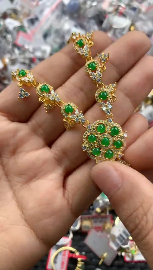 银S925镶嵌戒指翡翠3333-----1