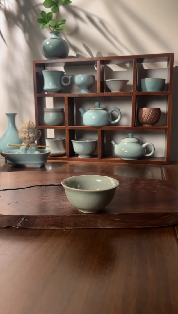 【闪购商品】杯弘宝汝窑粉青釉色小碗杯