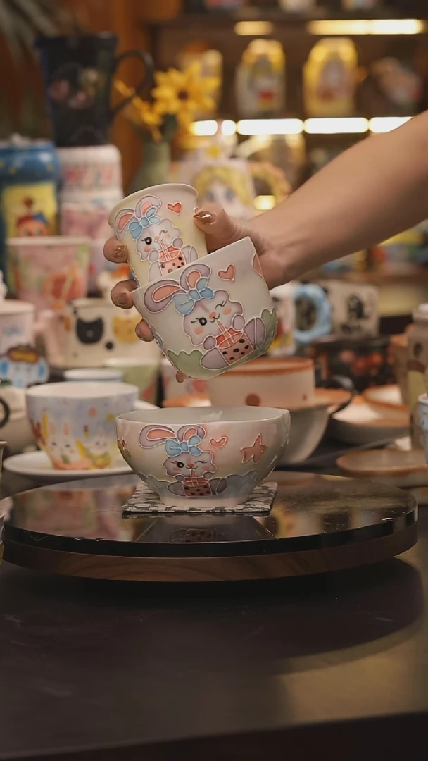 景德镇釉下彩绘设计师款式陶瓷