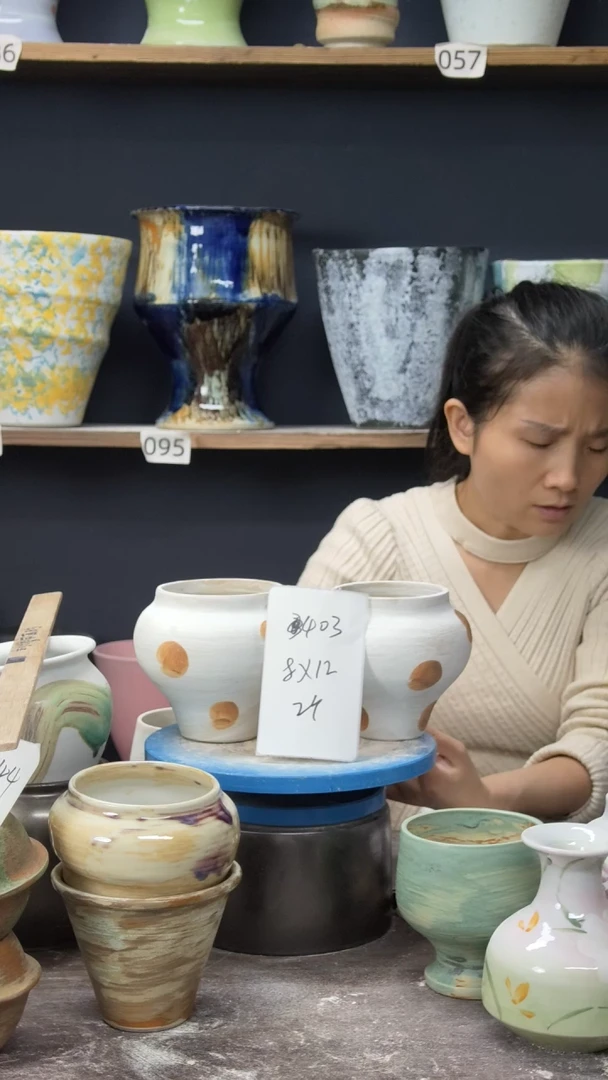 江西景德镇花盆微瑕403