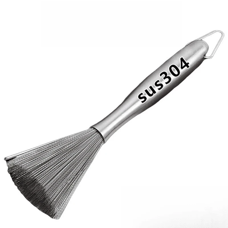 德国304不锈钢锅刷厨房家用长柄清洁刷不掉毛钢丝刷去污垢
