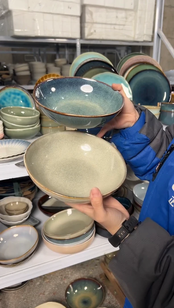 陶瓷外贸尾货瑕疵满20包邮X2 菜碗组合