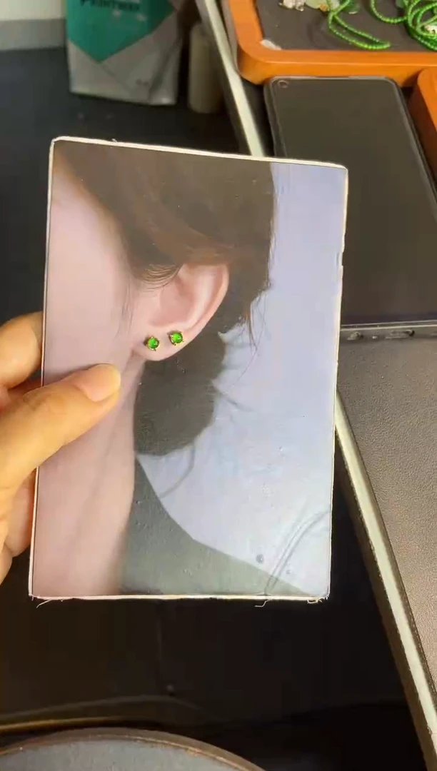 翡翠银S925镶嵌吊坠(不含链)黄