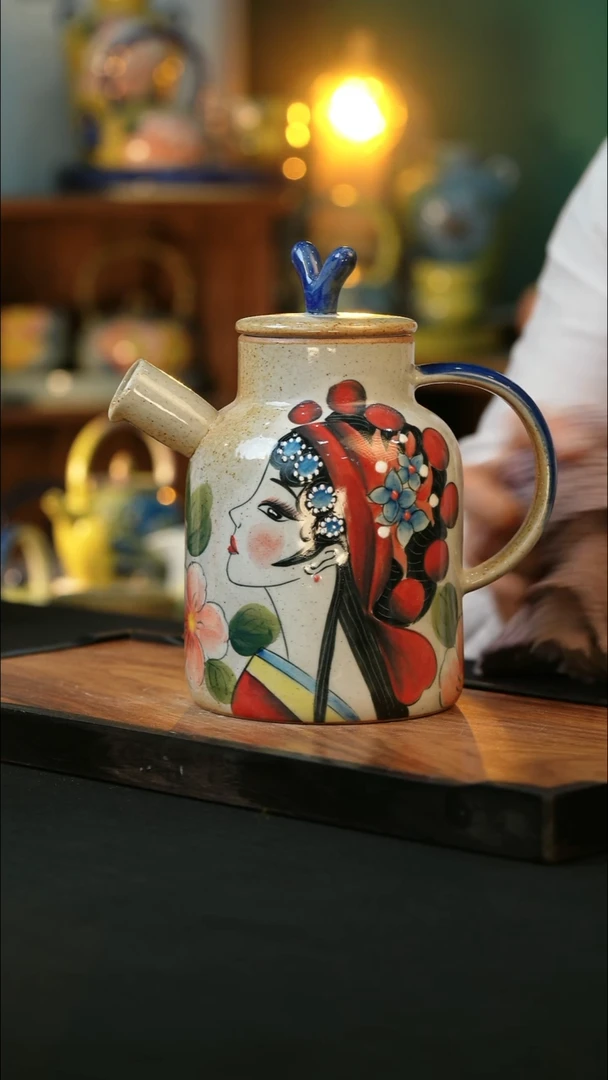 杯手绘心瓷陶瓷浮力