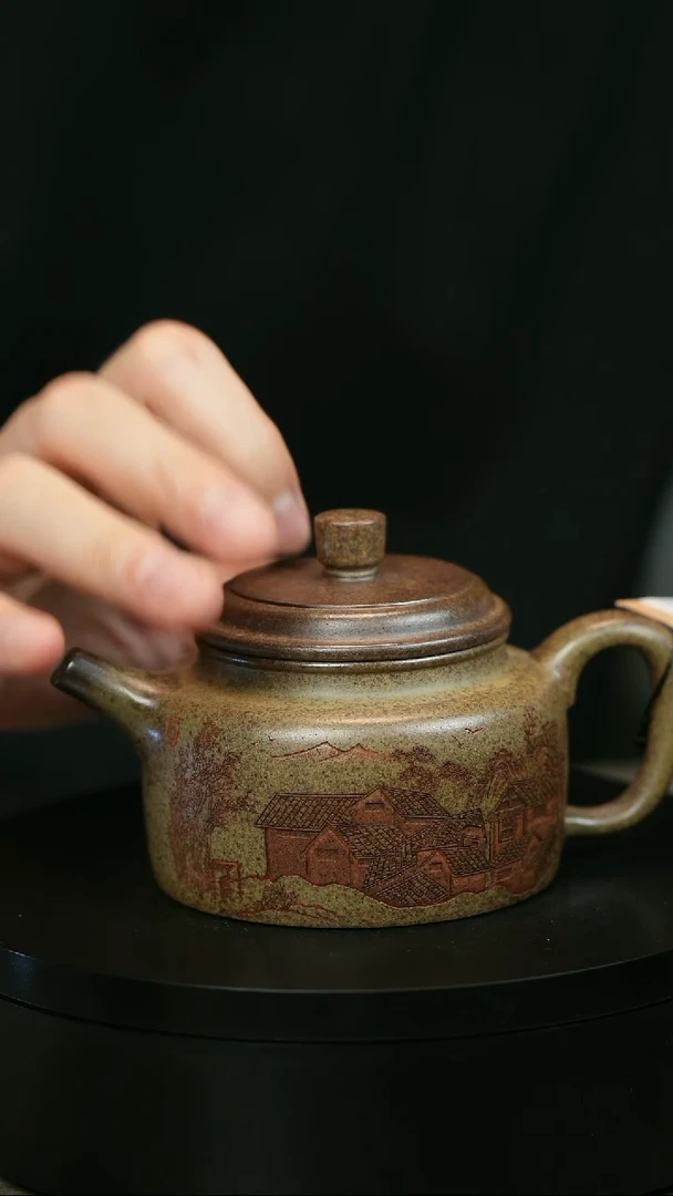 茶壶紫砂锦*H2013李琴段泥江南德中