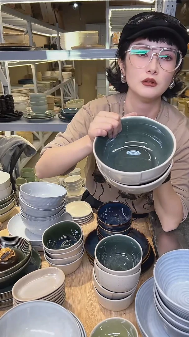 瓷272高温釉下彩陶瓷餐具默认微瑕