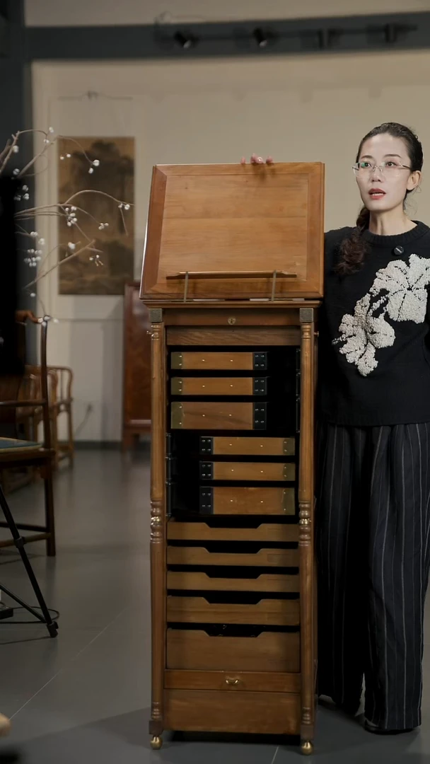 金丝楠多格牙科柜收纳柜