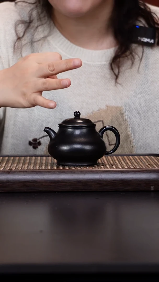 茶壶紫砂朱泥捂灰 高潘壶