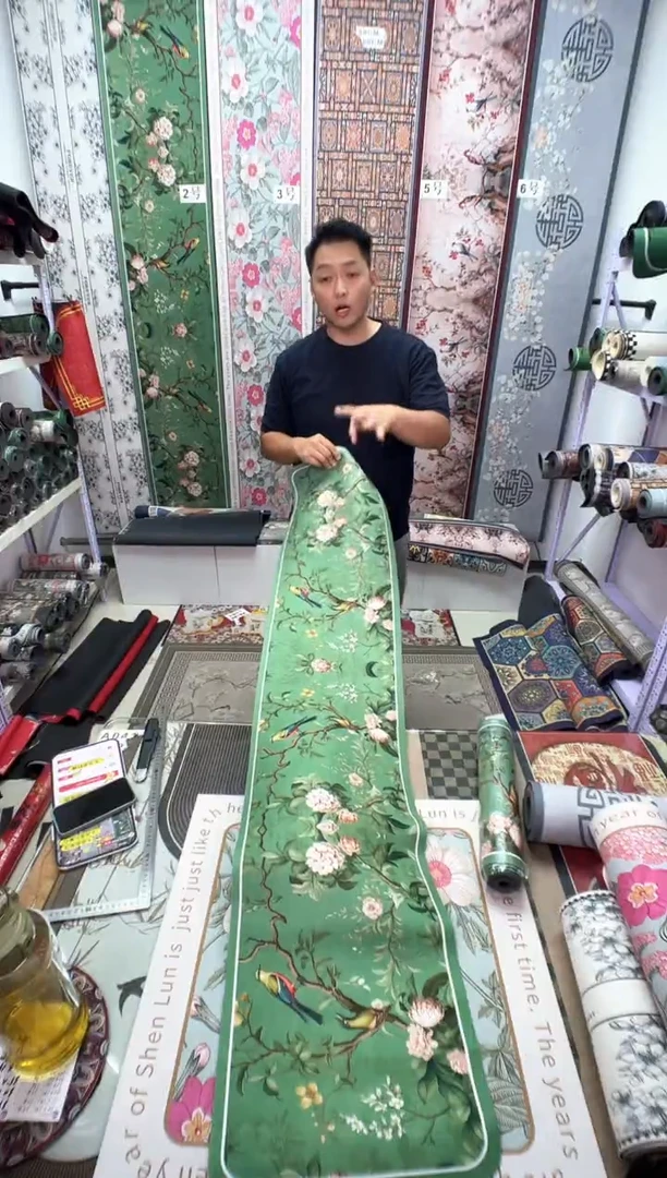 混纺35 160 茶绿微瑕