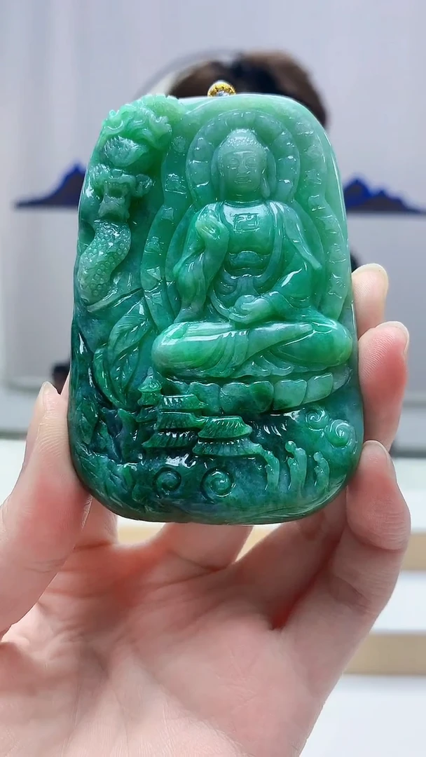 未镶嵌定制翡翠5159zm-毛货挂件人物108
