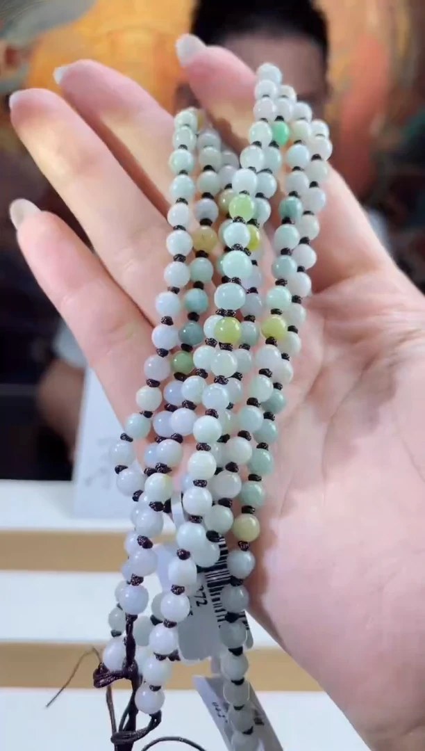 翡翠未镶嵌颈饰多样性发其一珠链15