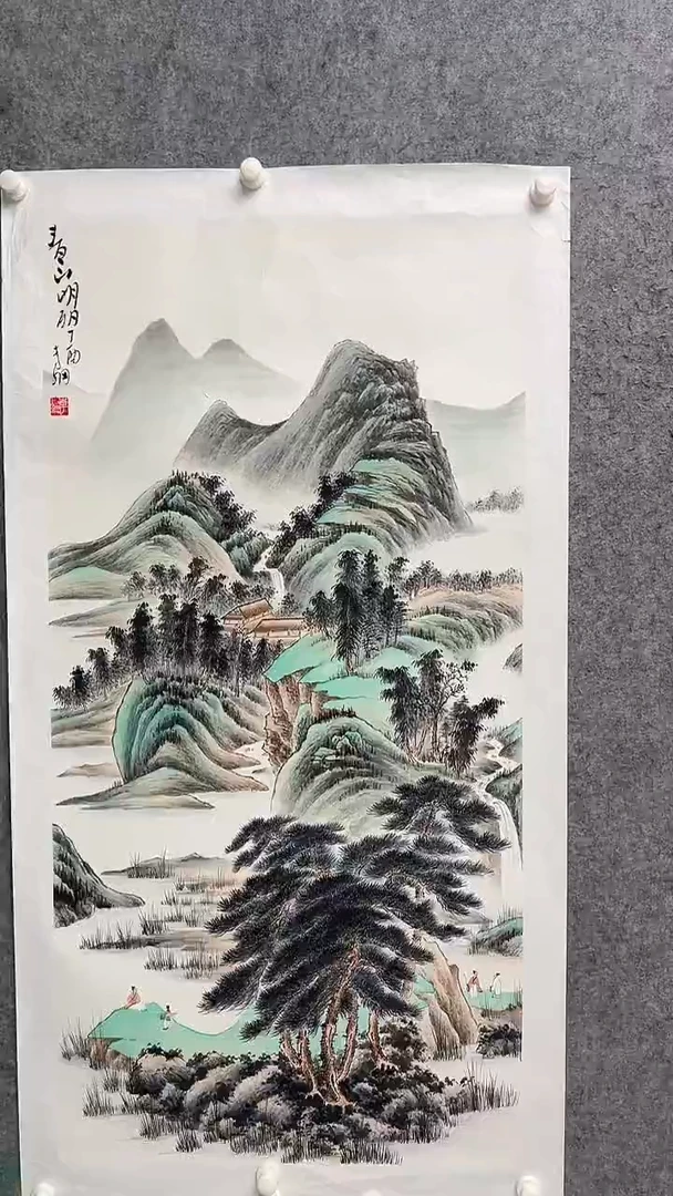 国画李纲-8平尺-山水国画