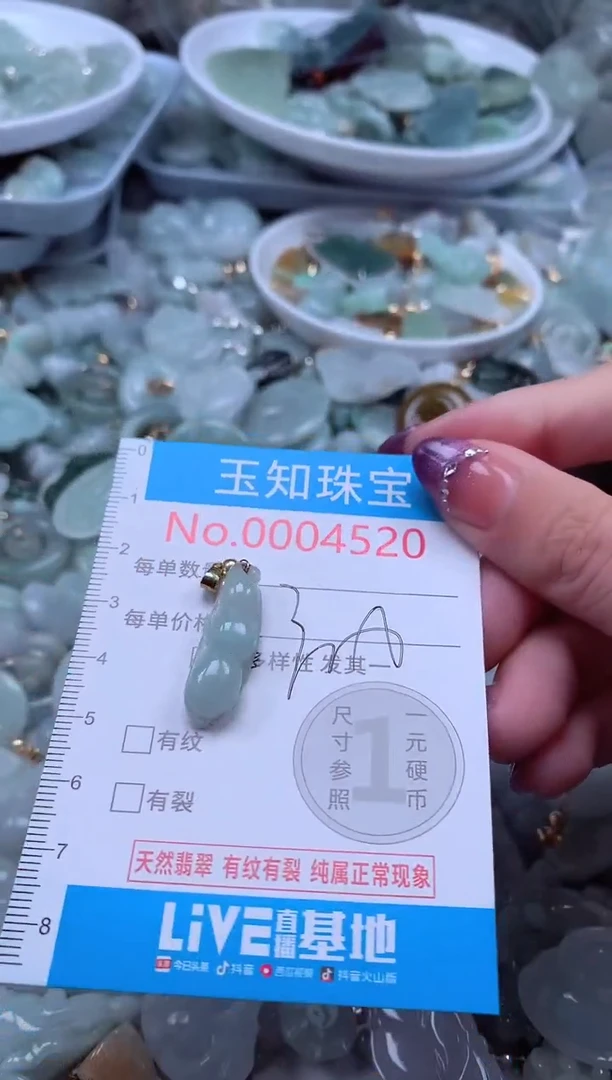 翡翠未镶嵌吊坠(不含链)4520