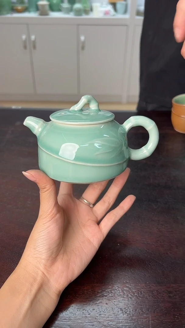 龙泉云间青瓷小米茶器