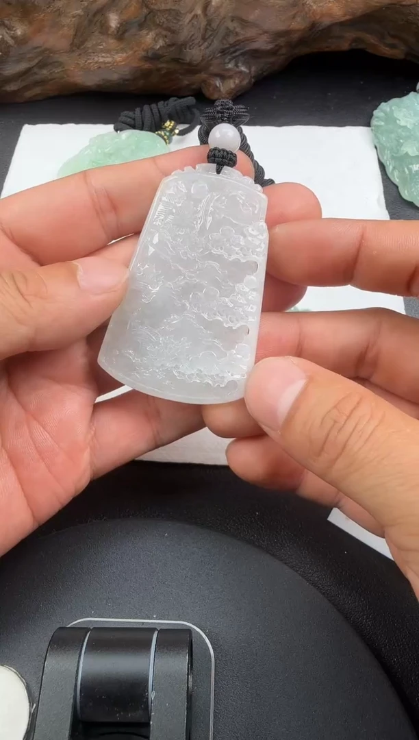 吊坠(不含链)未镶嵌翡翠翡翠饰品-237