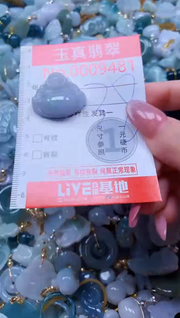 翡翠未镶嵌吊坠(不含链)9481