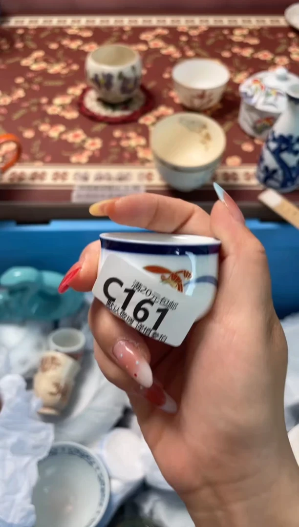 瓷片小*蹬瓷器瓷器C161