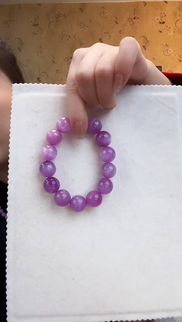 【闪购商品】锂辉石手串未镶嵌紫锂辉手串约15M