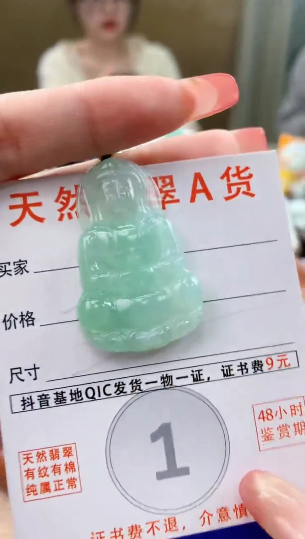 颈饰未镶嵌翡翠天然A货翡翠挂件