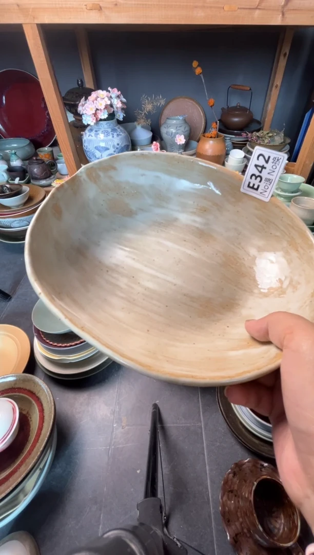 瓷片李*一e342手刷异型盘福利
