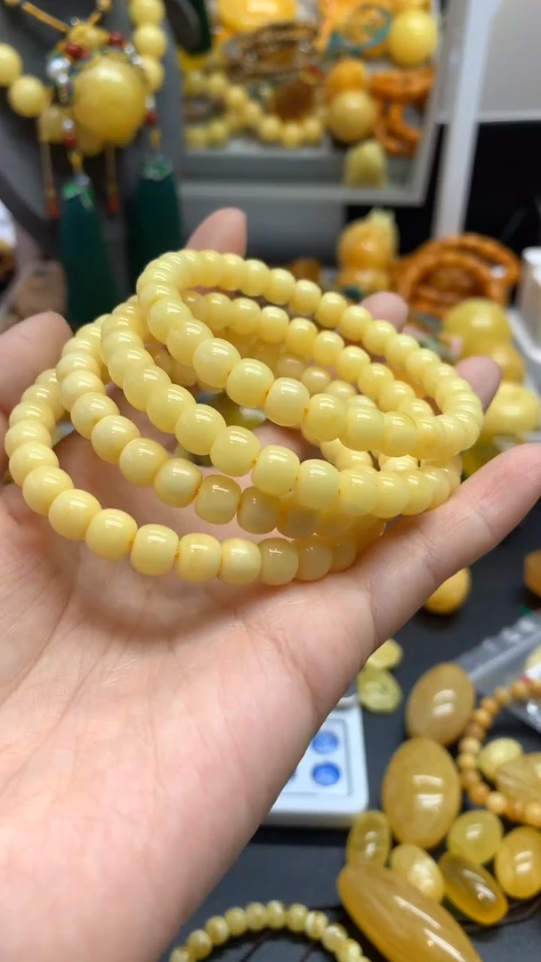 【闪购商品】琥珀珠宝奇石未镶嵌431多样性发其一手串