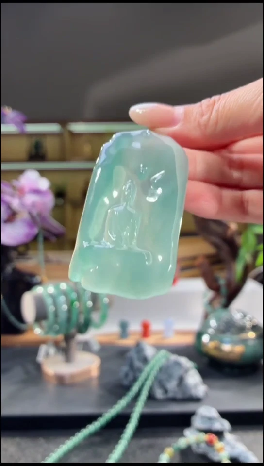 吊坠(不含链)未镶嵌翡翠观音