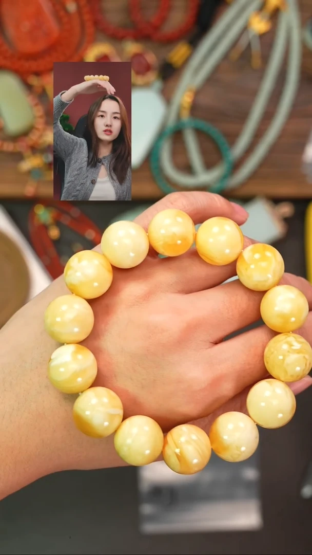 手串蜜蜡未镶嵌见*一念初见品质回血