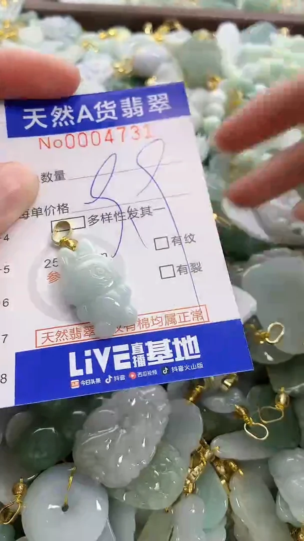 颈饰未镶嵌翡翠天然A货翡翠