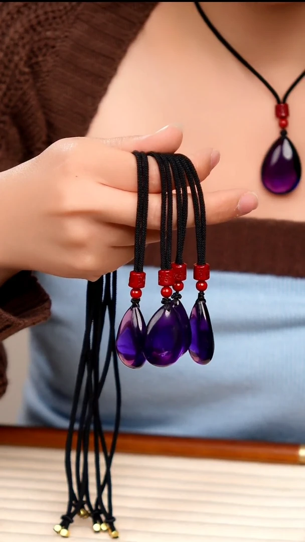 水晶摆件未镶嵌帝 王 紫 水滴吊坠20