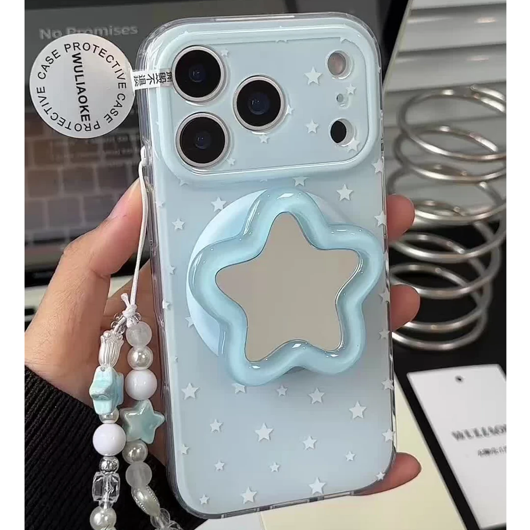 磁吸双层星星硅胶一体ai拍照按键适用苹果iPhone17promax手机壳