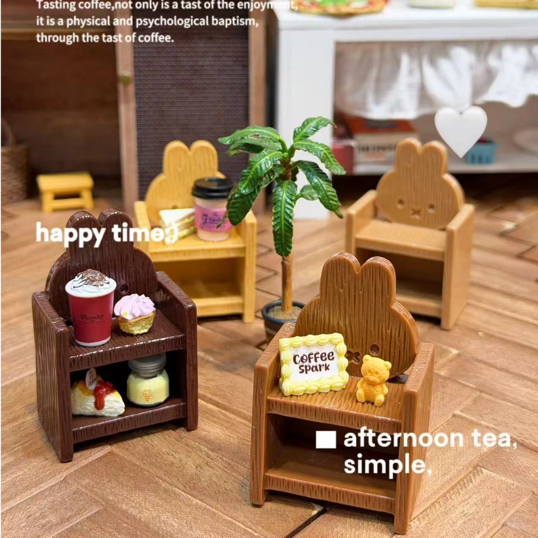 预售【开芯定制】微缩米菲兔置物架 树脂仿真配件 手机饰品